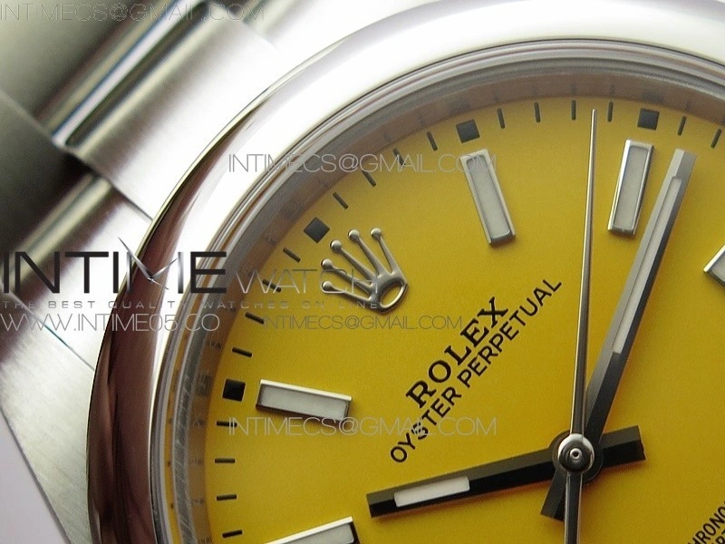 Oyster Perpetual 41mm 124300 BP Best Edition Yellow Dial on SS Bracelet