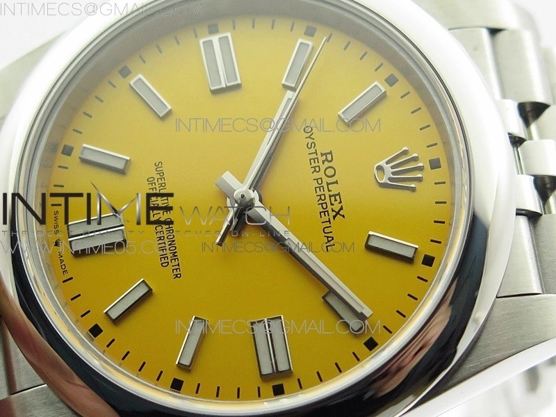 Oyster Perpetual 41mm 124300 BP Best Edition Yellow Dial on SS Jubilee Bracelet