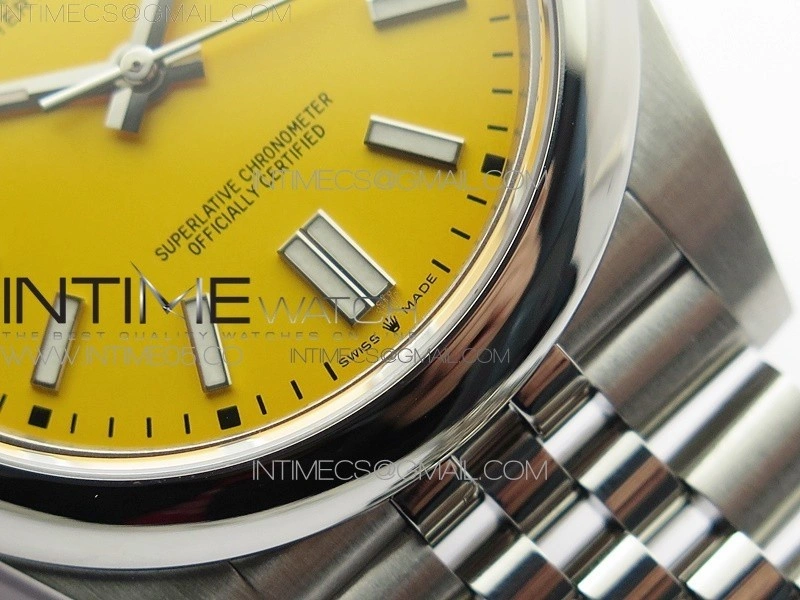 Oyster Perpetual 41mm 124300 BP Best Edition Yellow Dial on SS Jubilee Bracelet
