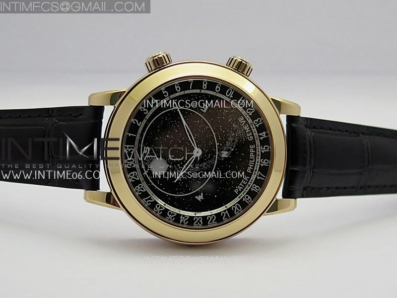 Grand Complications 6102P RG PPF 1:1 Best Edition Black Dial On Black Leather Strap Super Clone Asian 240