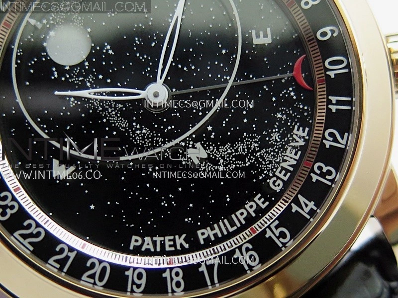 Grand Complications 6102P RG PPF 1:1 Best Edition Black Dial On Black Leather Strap Super Clone Asian 240