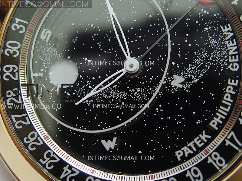 Grand Complications 6102P RG PPF 1:1 Best Edition Black Dial On Black Leather Strap Super Clone Asian 240