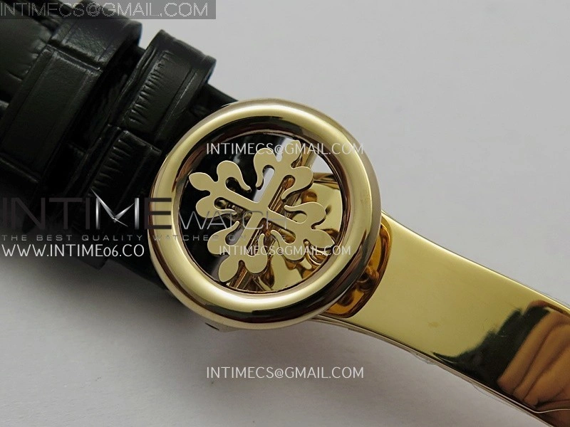 Grand Complications 6102P RG PPF 1:1 Best Edition Black Dial On Black Leather Strap Super Clone Asian 240