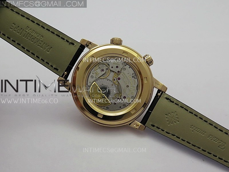 Grand Complications 6102P RG PPF 1:1 Best Edition Black Dial On Black Leather Strap Super Clone Asian 240