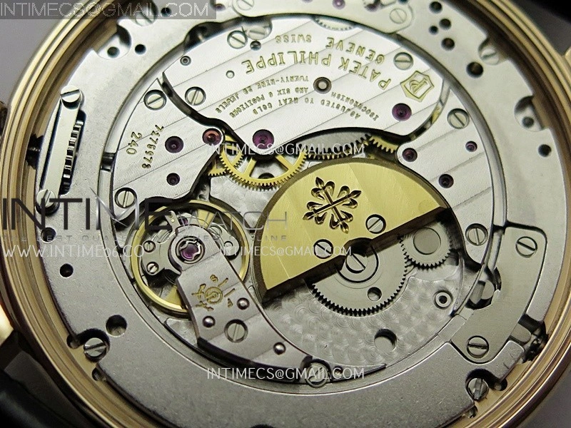 Grand Complications 6102P RG PPF 1:1 Best Edition Black Dial On Black Leather Strap Super Clone Asian 240