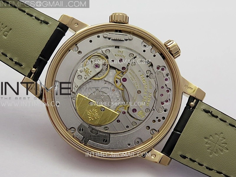 Grand Complications 6102P RG PPF 1:1 Best Edition Black Dial On Black Leather Strap Super Clone Asian 240