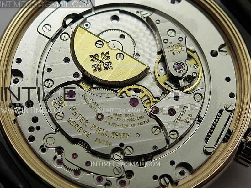 Grand Complications 6102P RG PPF 1:1 Best Edition Black Dial On Black Leather Strap Super Clone Asian 240