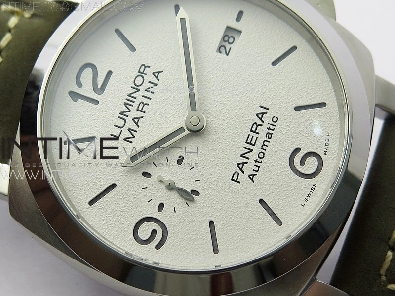 PAM 1314 TTF 1:1 Best Edition White Dial on Gray Asso Strap P.9010