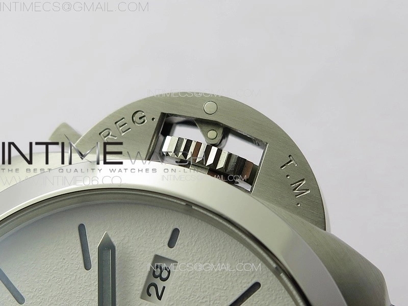 PAM 1314 TTF 1:1 Best Edition White Dial on Gray Asso Strap P.9010