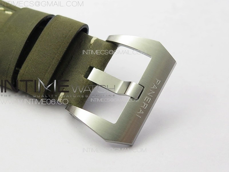 PAM 1314 TTF 1:1 Best Edition White Dial on Gray Asso Strap P.9010