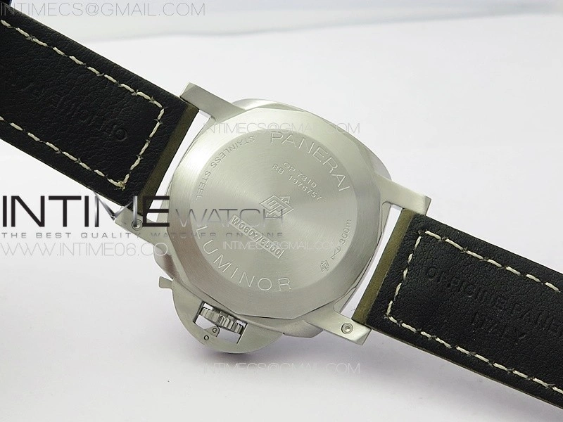 PAM 1314 TTF 1:1 Best Edition White Dial on Gray Asso Strap P.9010