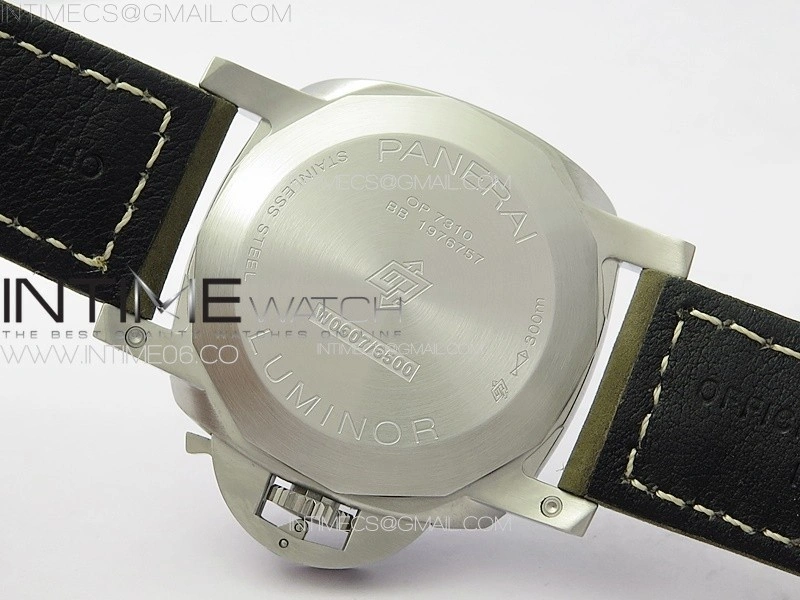 PAM 1314 TTF 1:1 Best Edition White Dial on Gray Asso Strap P.9010