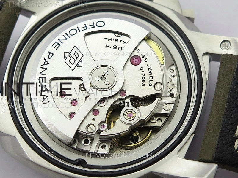 PAM 1314 TTF 1:1 Best Edition White Dial on Gray Asso Strap P.9010