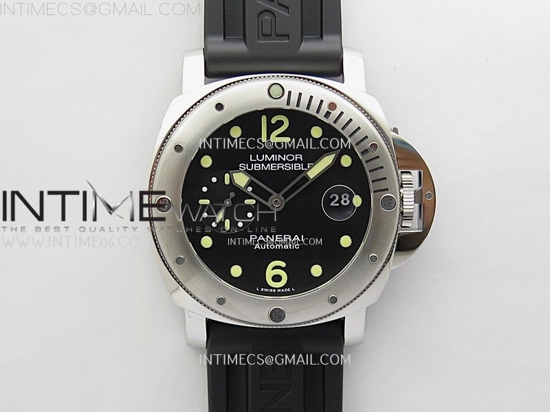 PAM1024 Submersible 44mm VSF Best Edition Black Dial on Black Rubber Strap P900