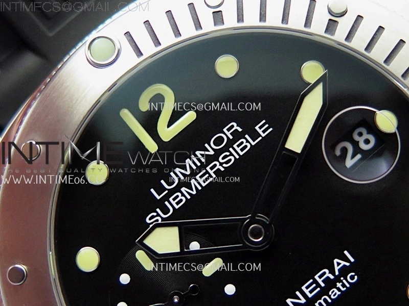 PAM1024 Submersible 44mm VSF Best Edition Black Dial on Black Rubber Strap P900