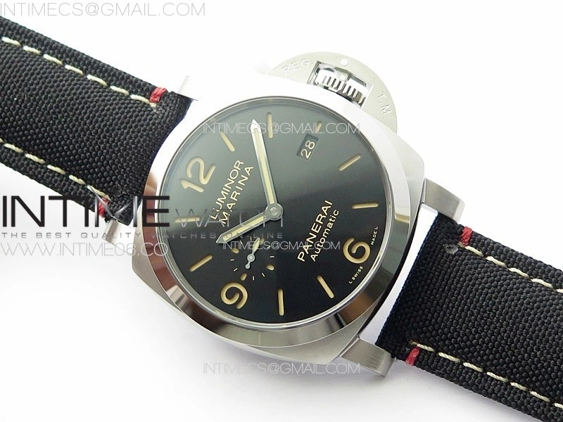 PAM1025 V TTF 1:1 Best Edition Dark Black Dial on Black Nylon Strap P9010
