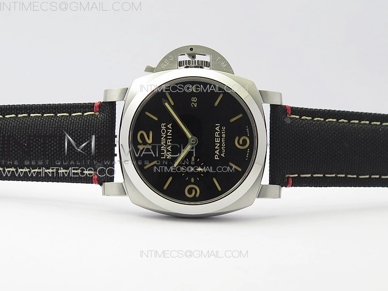 PAM1025 V TTF 1:1 Best Edition Dark Black Dial on Black Nylon Strap P9010