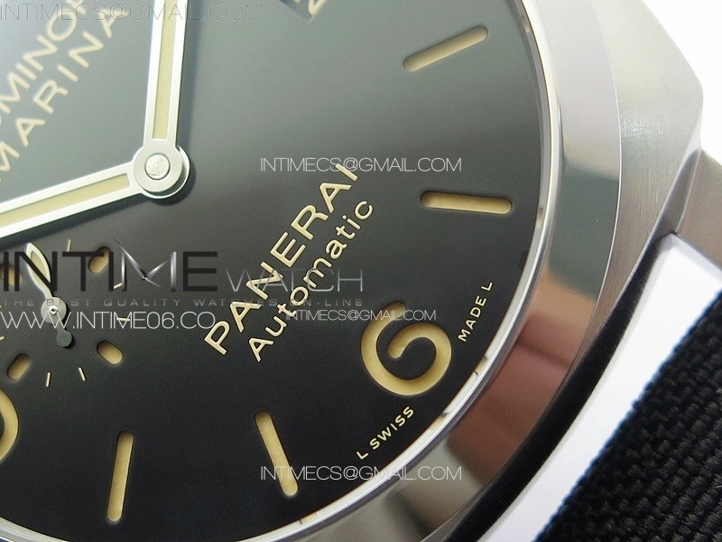 PAM1025 V TTF 1:1 Best Edition Dark Black Dial on Black Nylon Strap P9010
