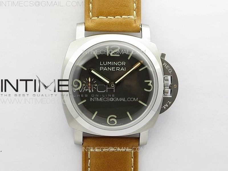 PAM1080 HWF 1:1 Best Edition on Brown Leather Strap A6497-2