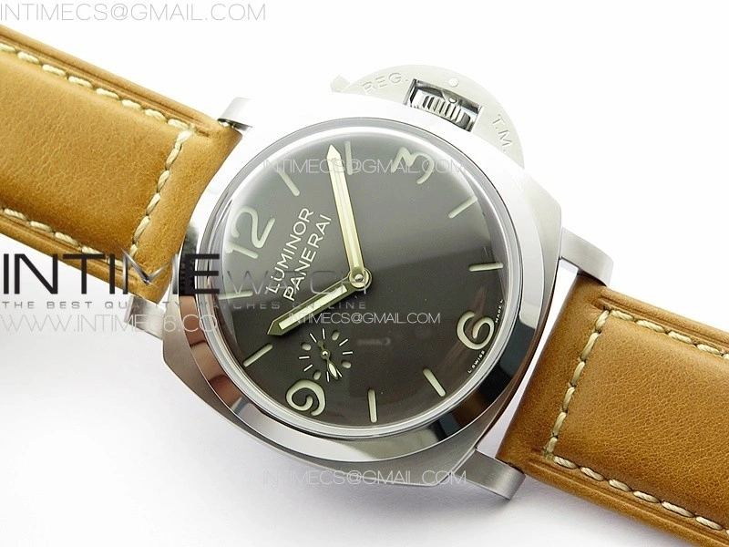 PAM1080 HWF 1:1 Best Edition on Brown Leather Strap A6497-2