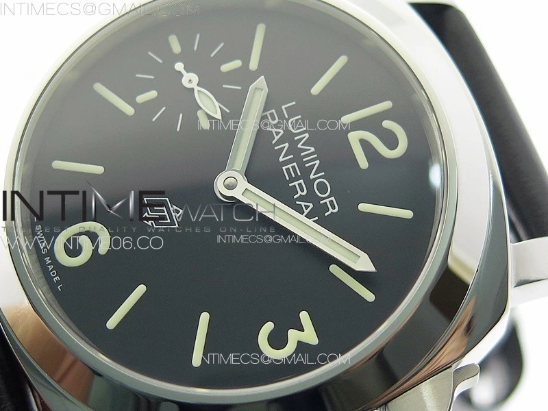 PAM1084 T HWF 1:1 Best Edition on Black Leather Strap A6497