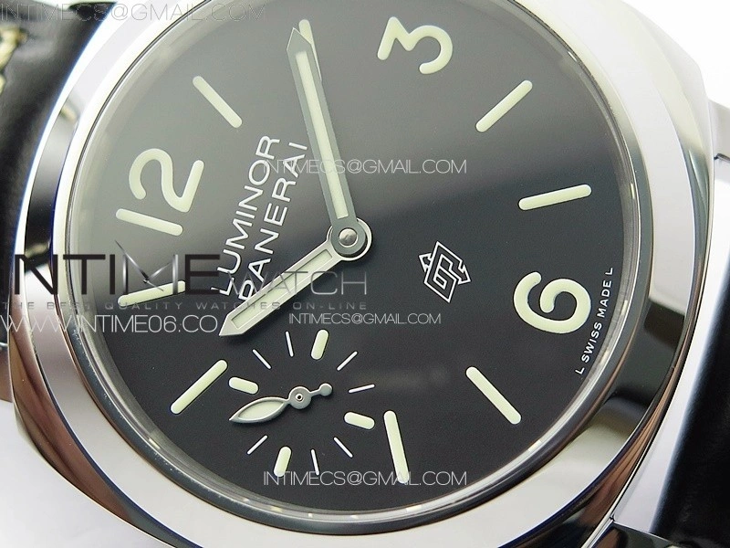 PAM1084 T HWF 1:1 Best Edition on Black Leather Strap A6497