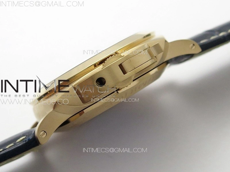 PAM1112 RG TTF 1:1 Best Edition on Blue Leather Strap P9010
