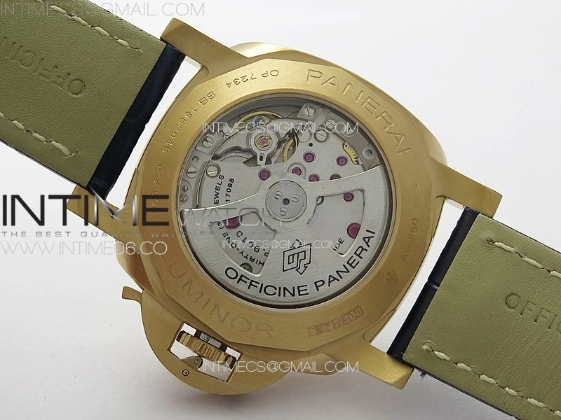 PAM1112 RG TTF 1:1 Best Edition on Blue Leather Strap P9010
