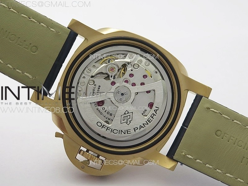 PAM1112 RG TTF 1:1 Best Edition on Blue Leather Strap P9010