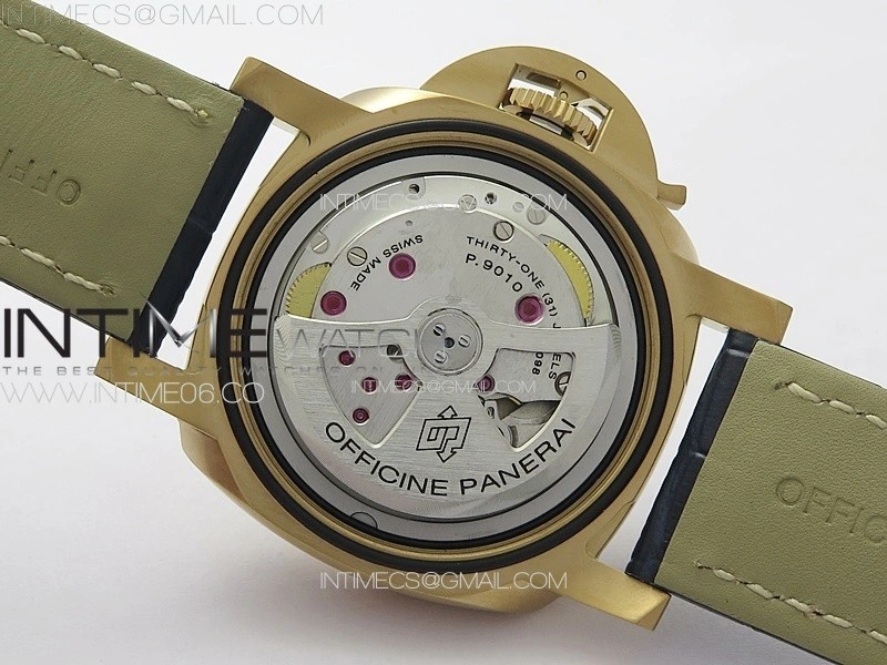 PAM1112 RG TTF 1:1 Best Edition on Blue Leather Strap P9010