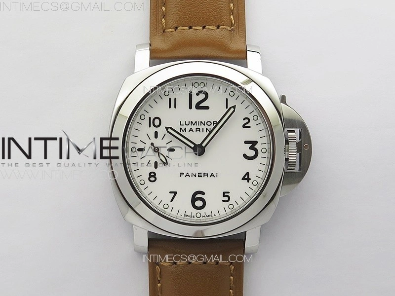 PAM1113 V HWF 1:1 Best Edition White Dial on Brown Leather Strap A6497