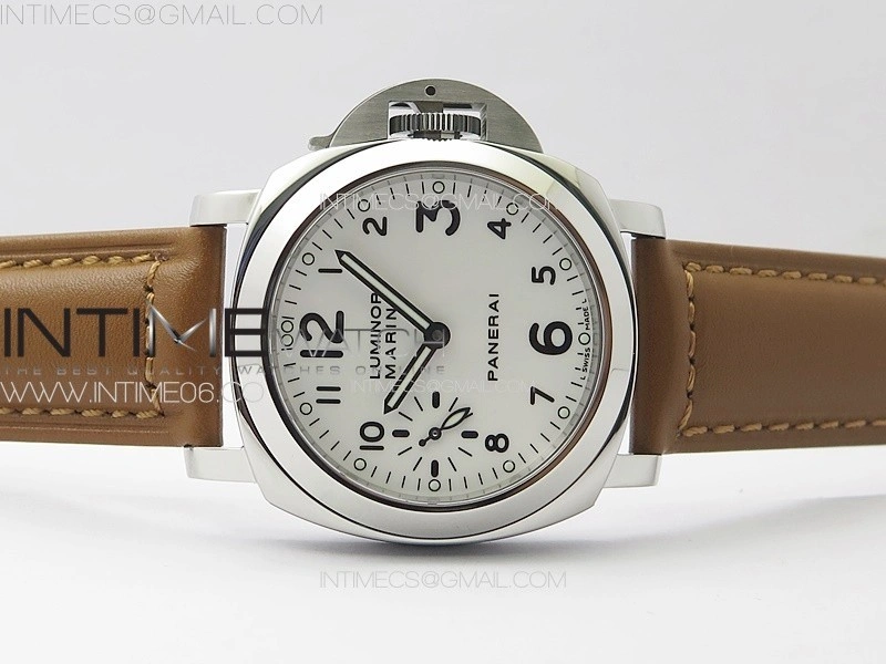PAM1113 V HWF 1:1 Best Edition White Dial on Brown Leather Strap A6497