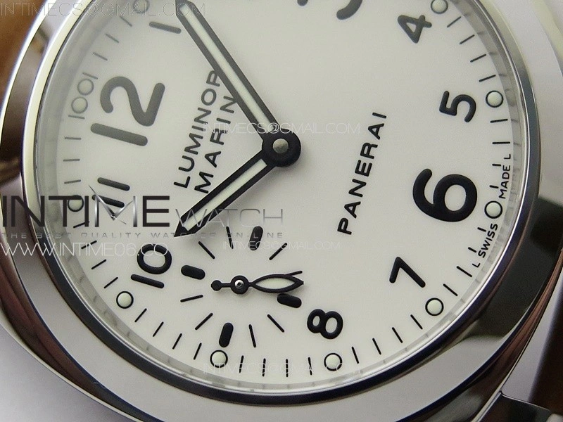 PAM1113 V HWF 1:1 Best Edition White Dial on Brown Leather Strap A6497
