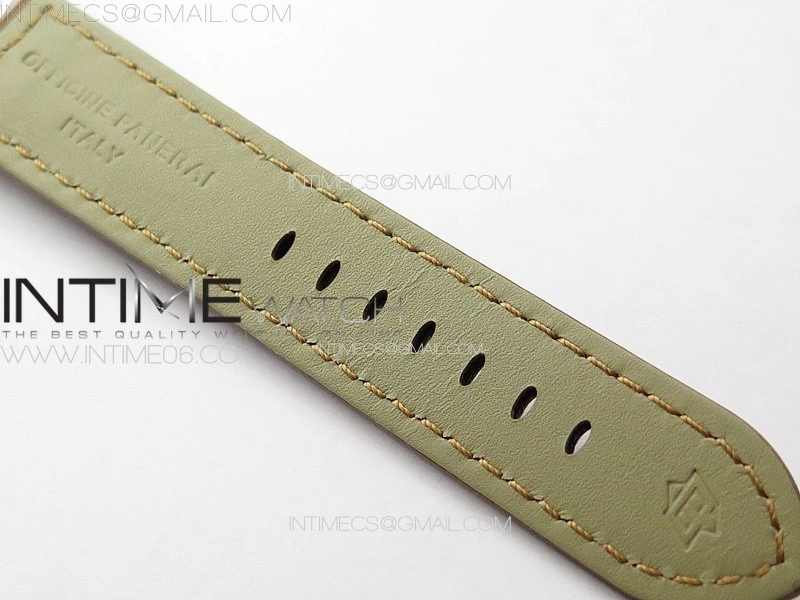 PAM1113 V HWF 1:1 Best Edition White Dial on Brown Leather Strap A6497