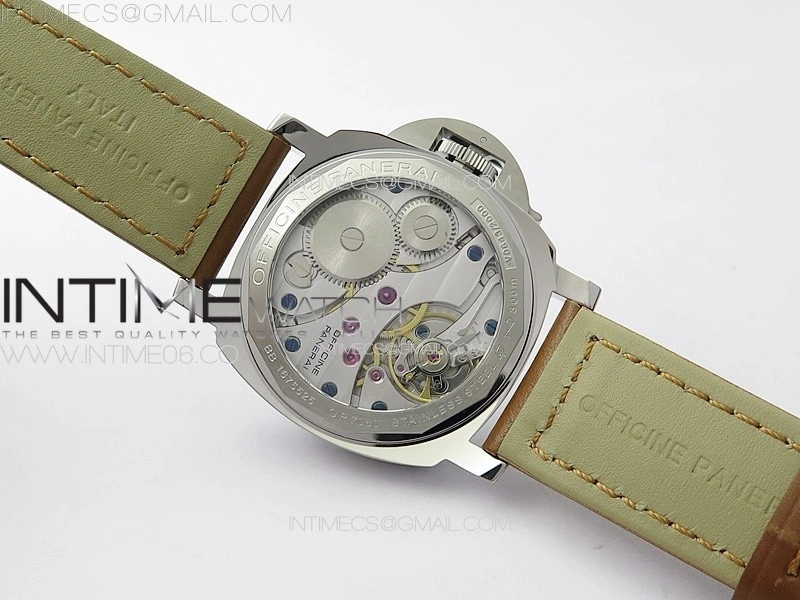 PAM1113 V HWF 1:1 Best Edition White Dial on Brown Leather Strap A6497