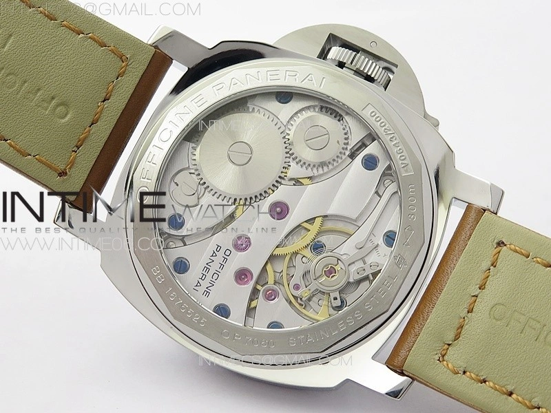 PAM1113 V HWF 1:1 Best Edition White Dial on Brown Leather Strap A6497