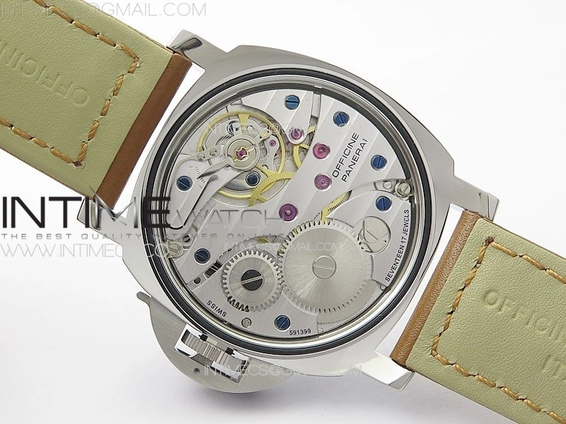 PAM1113 V HWF 1:1 Best Edition White Dial on Brown Leather Strap A6497