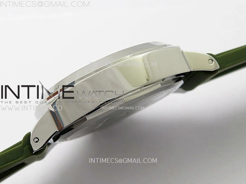 PAM1113 W TTF 1:1 Best Edition White Dial on Green Rubber Strap A6497