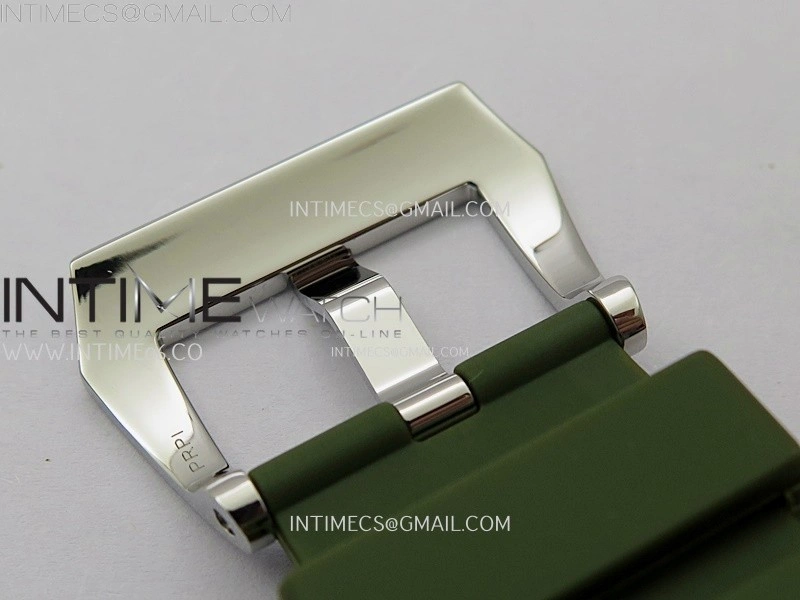 PAM1113 W TTF 1:1 Best Edition White Dial on Green Rubber Strap A6497