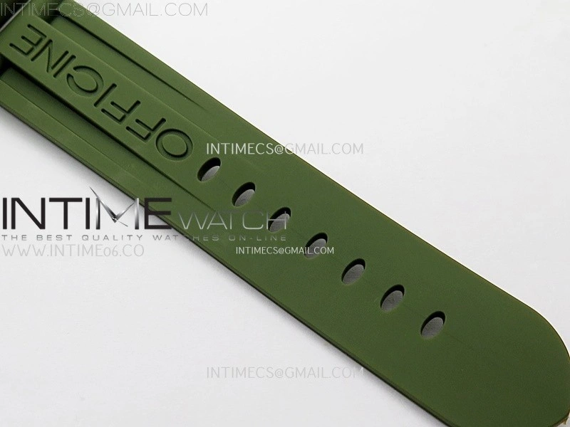 PAM1113 W TTF 1:1 Best Edition White Dial on Green Rubber Strap A6497