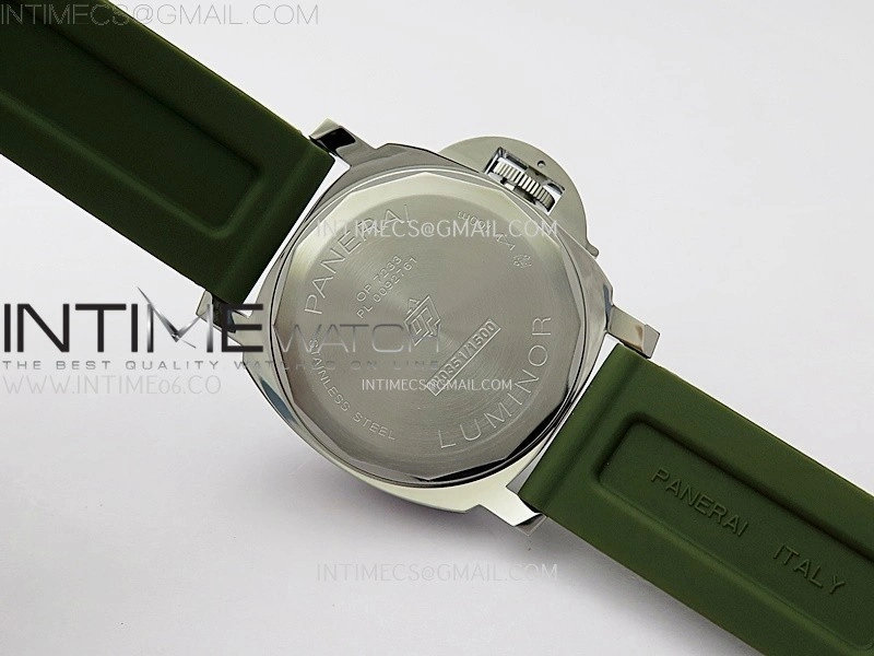 PAM1113 W TTF 1:1 Best Edition White Dial on Green Rubber Strap A6497
