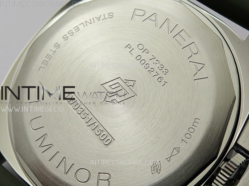 PAM1113 W TTF 1:1 Best Edition White Dial on Green Rubber Strap A6497