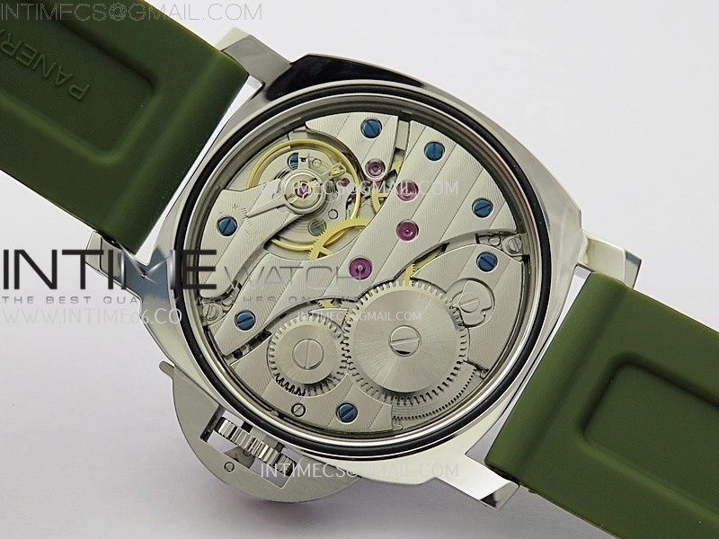 PAM1113 W TTF 1:1 Best Edition White Dial on Green Rubber Strap A6497