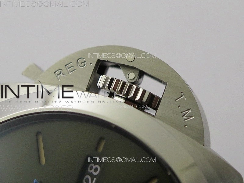 PAM1116 S TTF 1:1 Best Edition Dark Green Dial on Brown Leather Strap P9010 V2