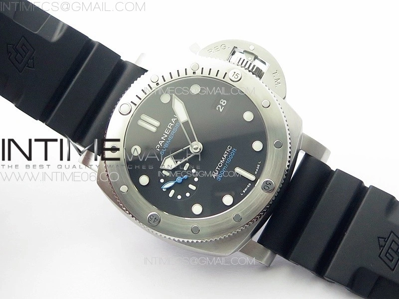 PAM1229 Y VSF 1:1 Best Edition Black Dial on Black Rubber Strap P900