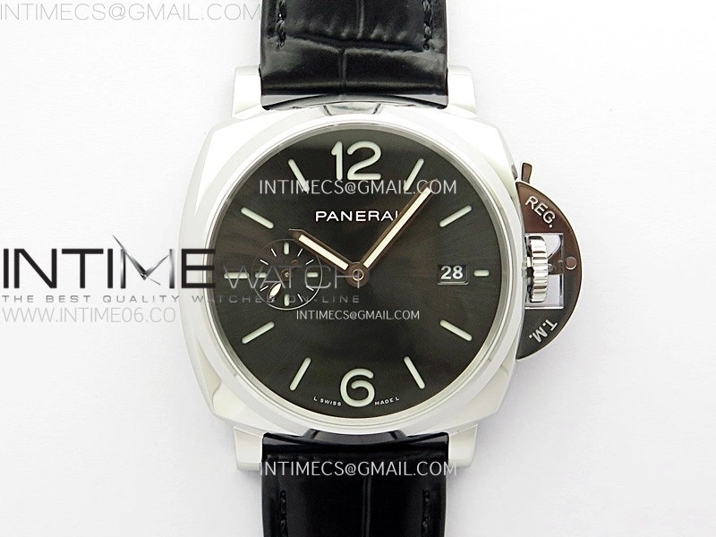 PAM1250 X SS VSF 1:1 Best Edition Black Dial on Black Leather Strap Asian P900