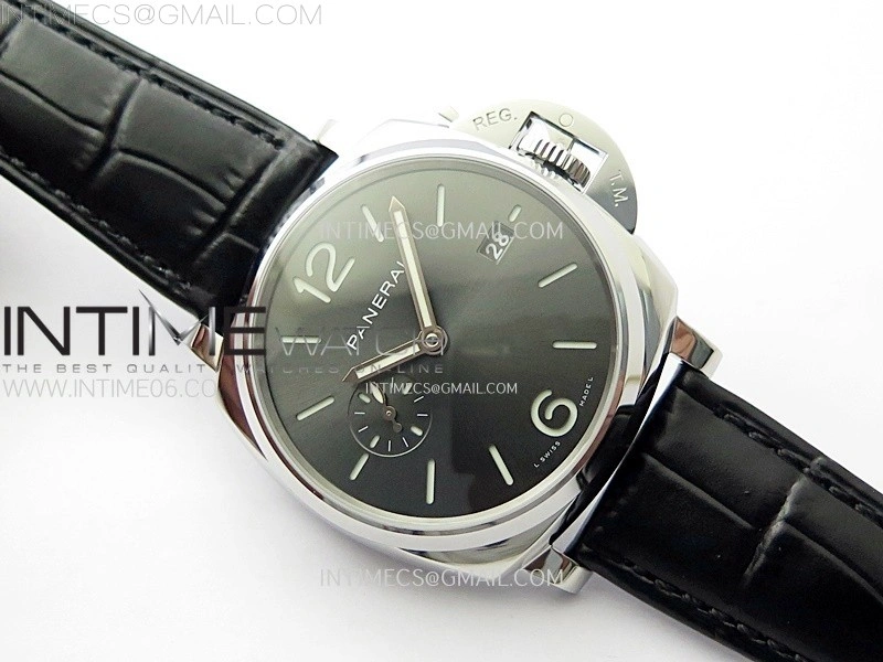 PAM1250 X SS VSF 1:1 Best Edition Black Dial on Black Leather Strap Asian P900