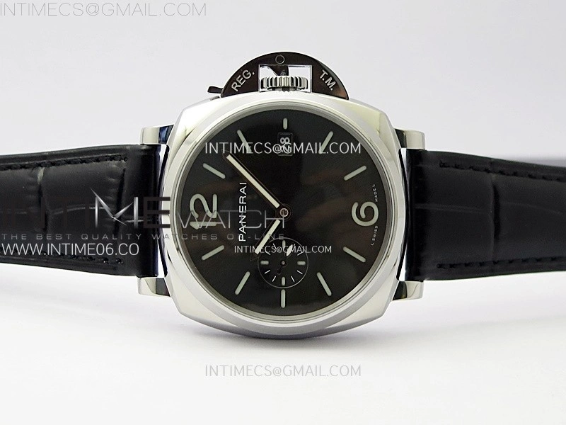 PAM1250 X SS VSF 1:1 Best Edition Black Dial on Black Leather Strap Asian P900