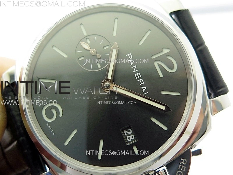 PAM1250 X SS VSF 1:1 Best Edition Black Dial on Black Leather Strap Asian P900