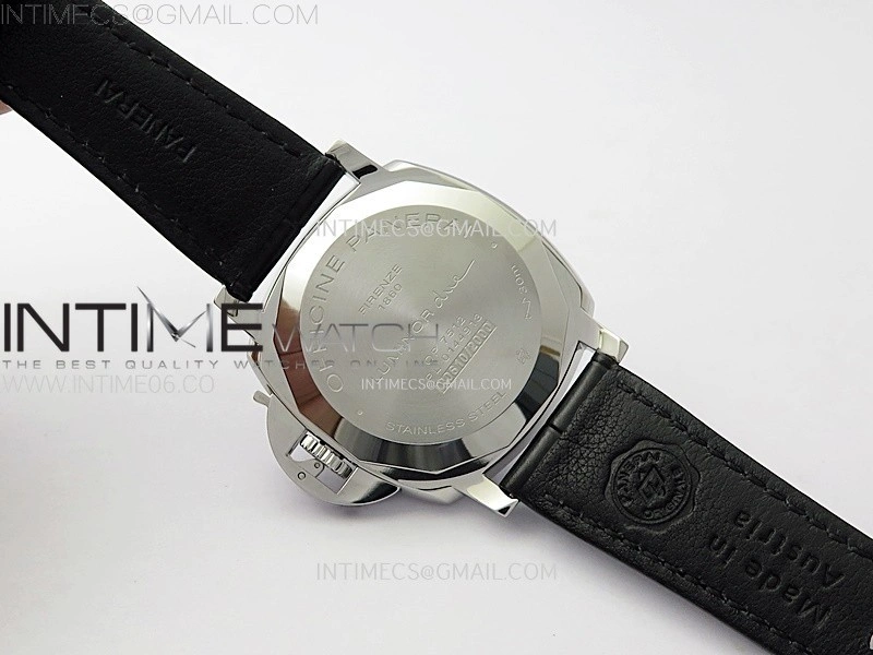 PAM1250 X SS VSF 1:1 Best Edition Black Dial on Black Leather Strap Asian P900
